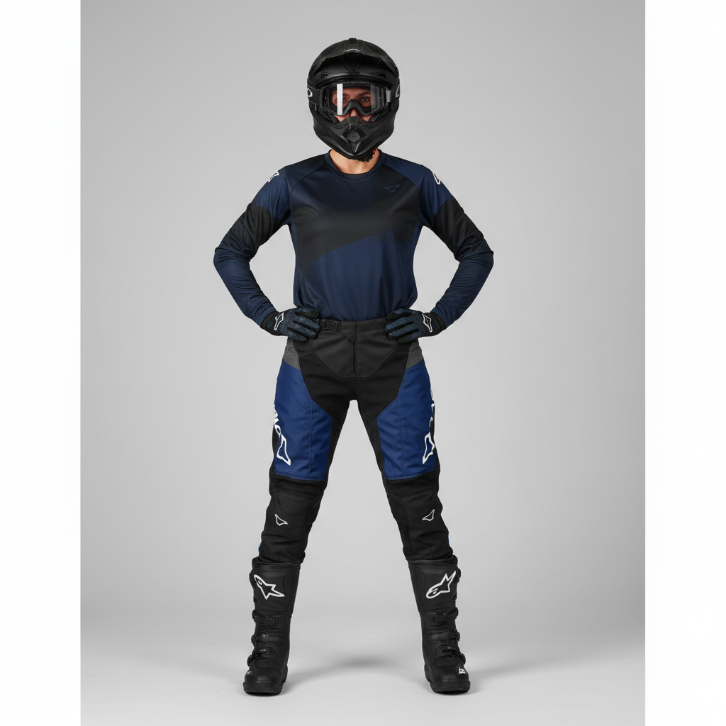 Macna Backyard-1 Schwarz/Blau – Off-Road Motorradhose Herren