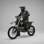 Macna Backyard-1 Nero/Bianco – Pantaloni Moto Cross Off-Road Unisex