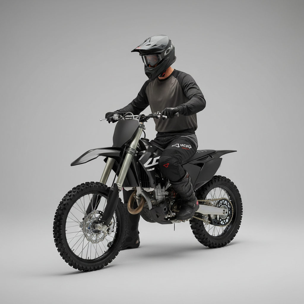 Macna Backyard-1 Nero/Bianco – Pantaloni Moto Cross Off-Road Unisex