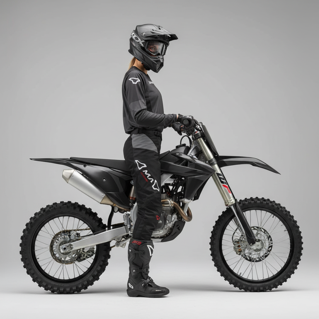 Macna Backyard-1 Nero/Bianco – Pantaloni Moto Cross Off-Road Unisex