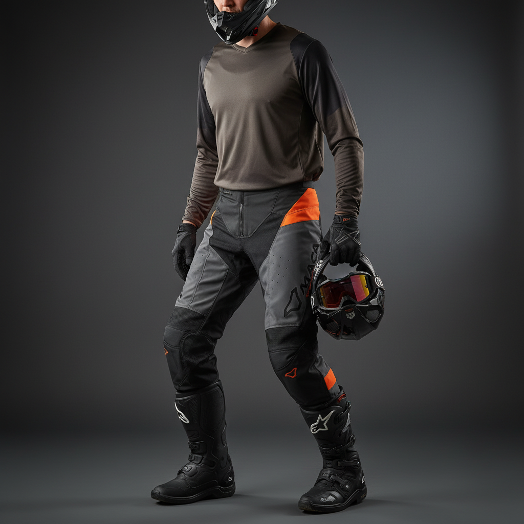 Macna Backyard-1 Schwarz/Grau – Motocross Offroad Hose Herren