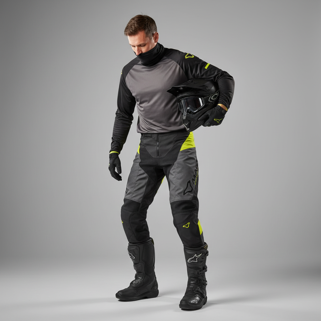 Macna Backyard-1 Nero/Giallo – Pantaloni Moto Cross Off-Road Unisex