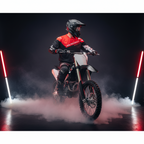 Macna Backyard-1 Nero/Rosso – Maglia Moto Cross Enduro Unisex - Moon Bike - Vista 7