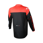 Maglia cross Macna Backyard-1 Nero/Rosso - vista posteriore
