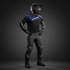Macna Backyard-1 Nero/Blu – Maglia Moto Cross Enduro Unisex - Moon Bike - Vista 6