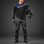Macna Backyard-1 Nero/Blu – Maglia Moto Cross Enduro Unisex - Moon Bike - Vista 4