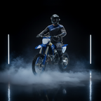 Macna Backyard-1 Nero/Blu – Maglia Moto Cross Enduro Unisex - Moon Bike - Vista 8