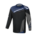 Maglia cross Macna Backyard-1 Nero/Blu - vista frontale