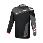 Maglia cross Macna Backyard-1 Nero/Grigio - vista frontale