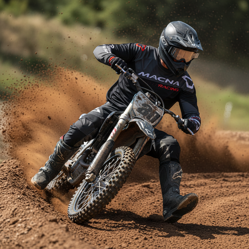 Macna Backyard-1 Nero/Grigio – Maglia Moto Cross Enduro Unisex - Moon Bike - Vista 10