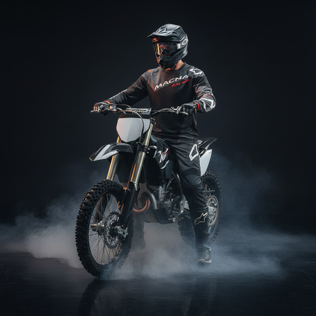 Macna Backyard-1 Nero/Grigio – Maglia Moto Cross Enduro Unisex - Moon Bike - Vista 8