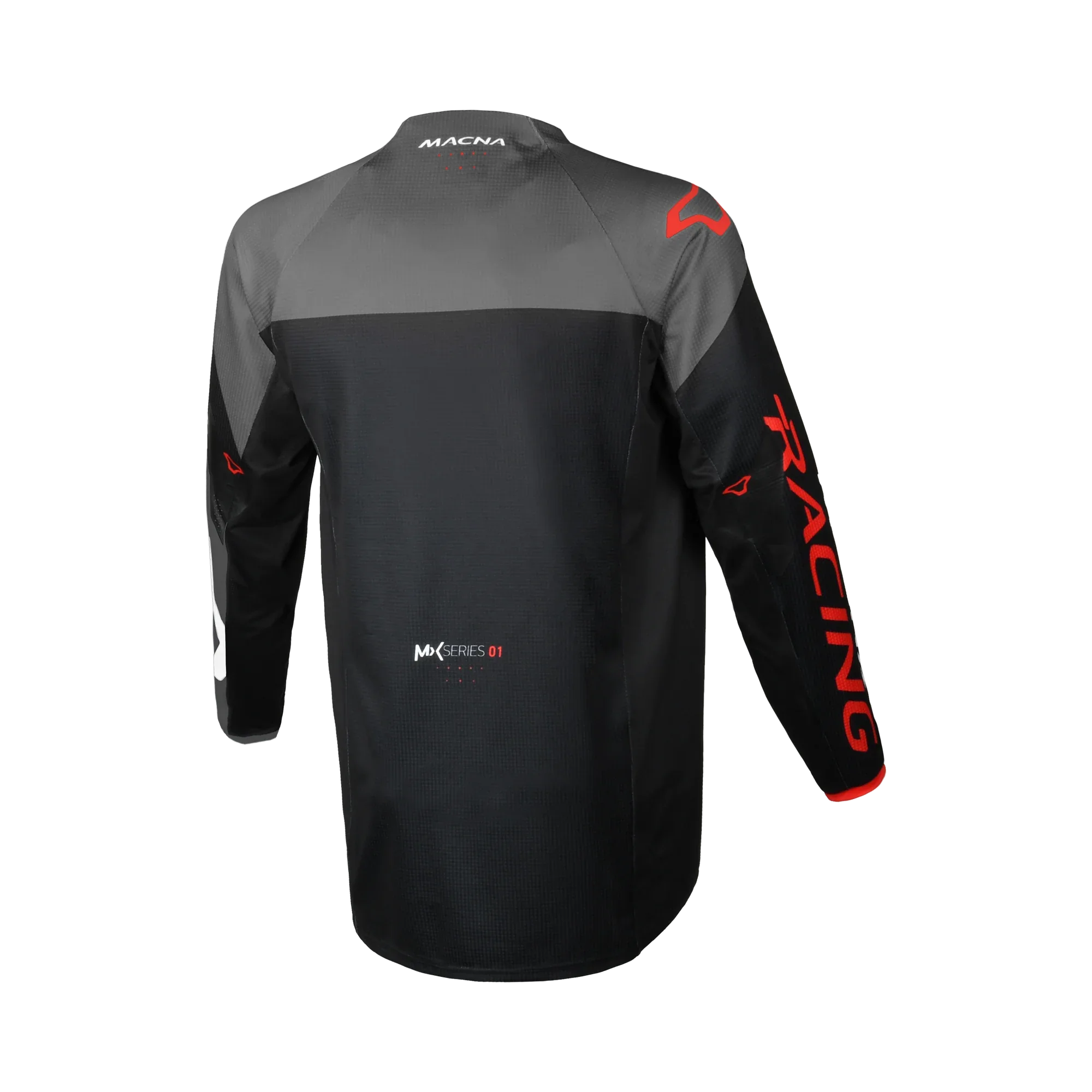 Maglia cross Macna Backyard-1 Nero/Grigio - vista posteriore