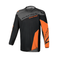 Maglia cross Macna Backyard-1 Nero/Arancio - vista frontale
