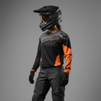 Macna Backyard-1 Nero/Arancio – Maglia Moto Cross Enduro Unisex