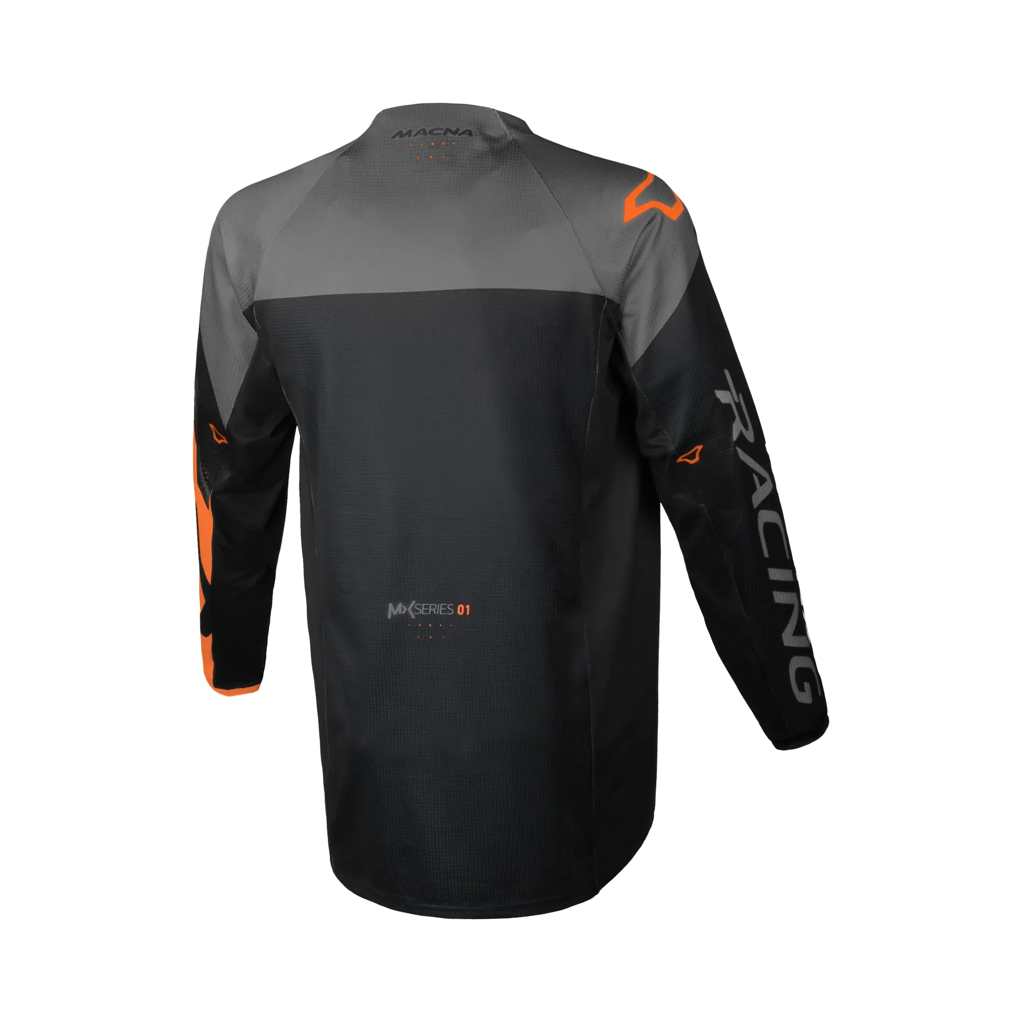 Maglia cross Macna Backyard-1 Nero/Arancio - vista posteriore