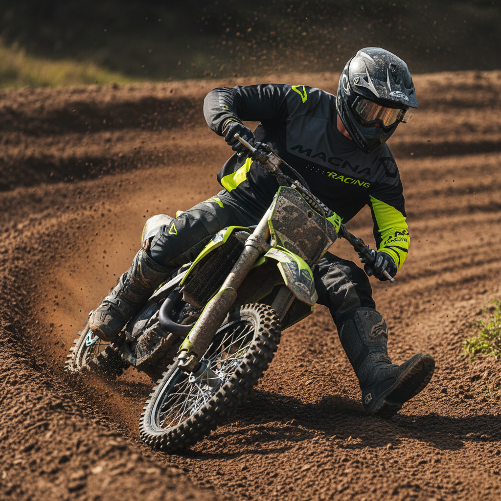 Macna Backyard-1 Nero/Giallo – Maglia Moto Cross Enduro Unisex