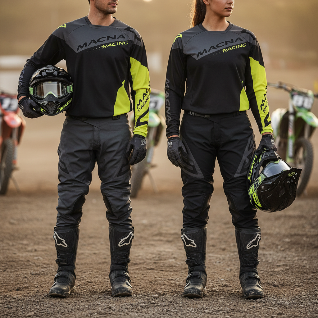 Macna Backyard-1 Nero/Giallo – Maglia Moto Cross Enduro Unisex