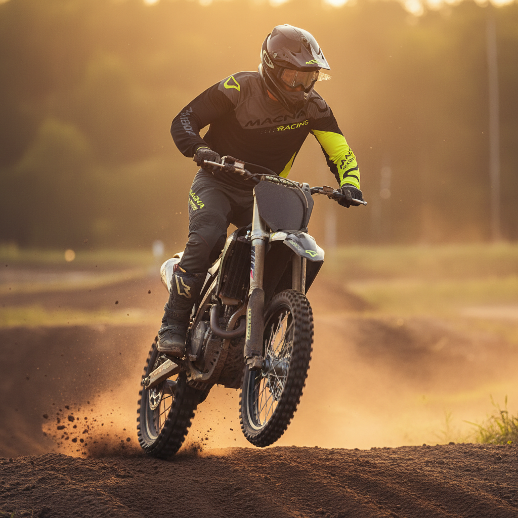Macna Backyard-1 Nero/Giallo – Maglia Moto Cross Enduro Unisex