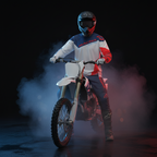 Macna Backyard-1 Grigio/Blu – Maglia Moto Cross Enduro Unisex