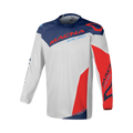 Maglia cross Macna Backyard-1 Grigio/Blu - vista frontale