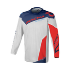 Maglia cross Macna Backyard-1 Grigio/Blu - vista frontale