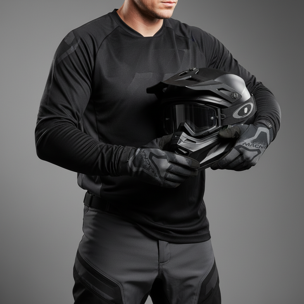 Macna Backyard-1 MX Black – Men's Cross Gloves