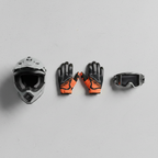 Macna Backyard-1 MX Schwarz/Orange – Cross-Handschuhe Herren