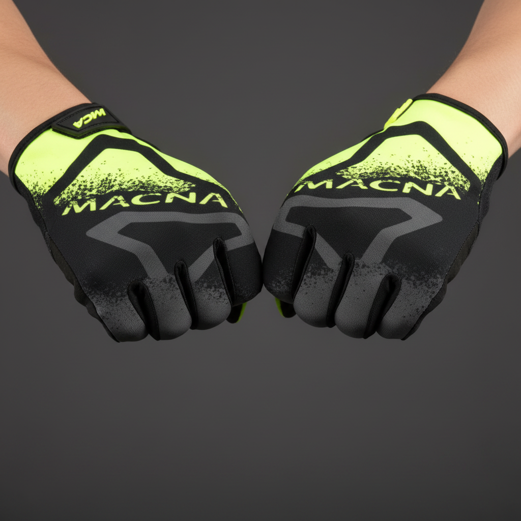Macna Backyard-1 MX Schwarz/Gelb – Cross-Herrenhandschuhe
