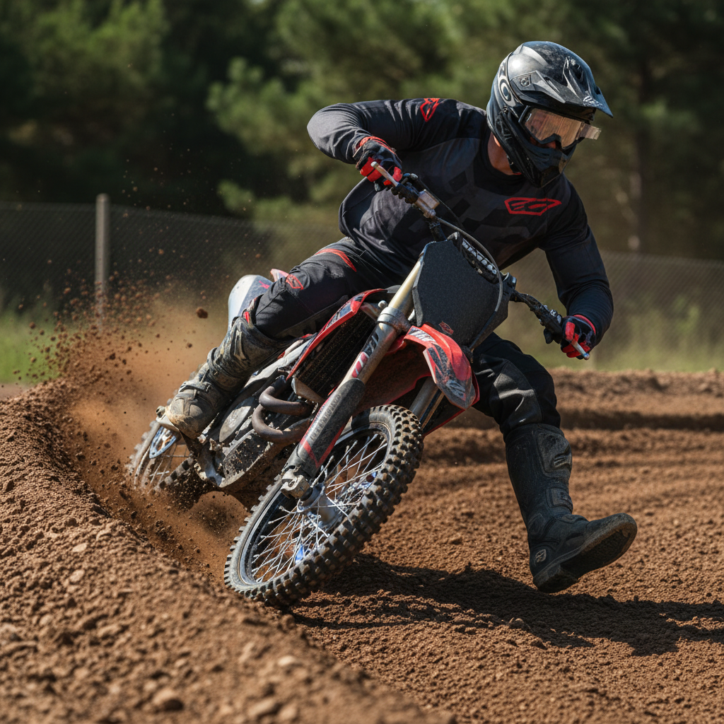 Macna Backyard-1 MX Nero/Rosso – Guanti Cross Enduro Uomo