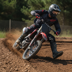 Macna Backyard-1 MX Nero/Rosso – Guanti Cross Enduro Uomo