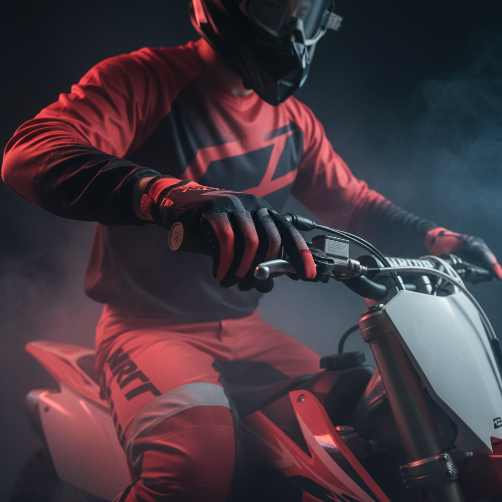 Macna Backyard-1 MX Nero/Rosso – Guanti Cross Enduro Uomo