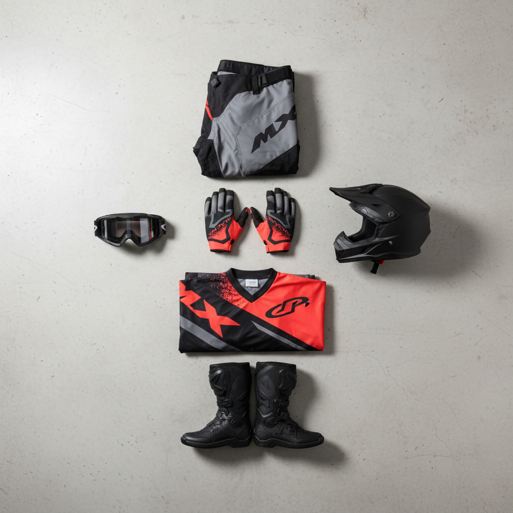 Macna Backyard-1 MX Nero/Rosso – Guanti Cross Enduro Uomo