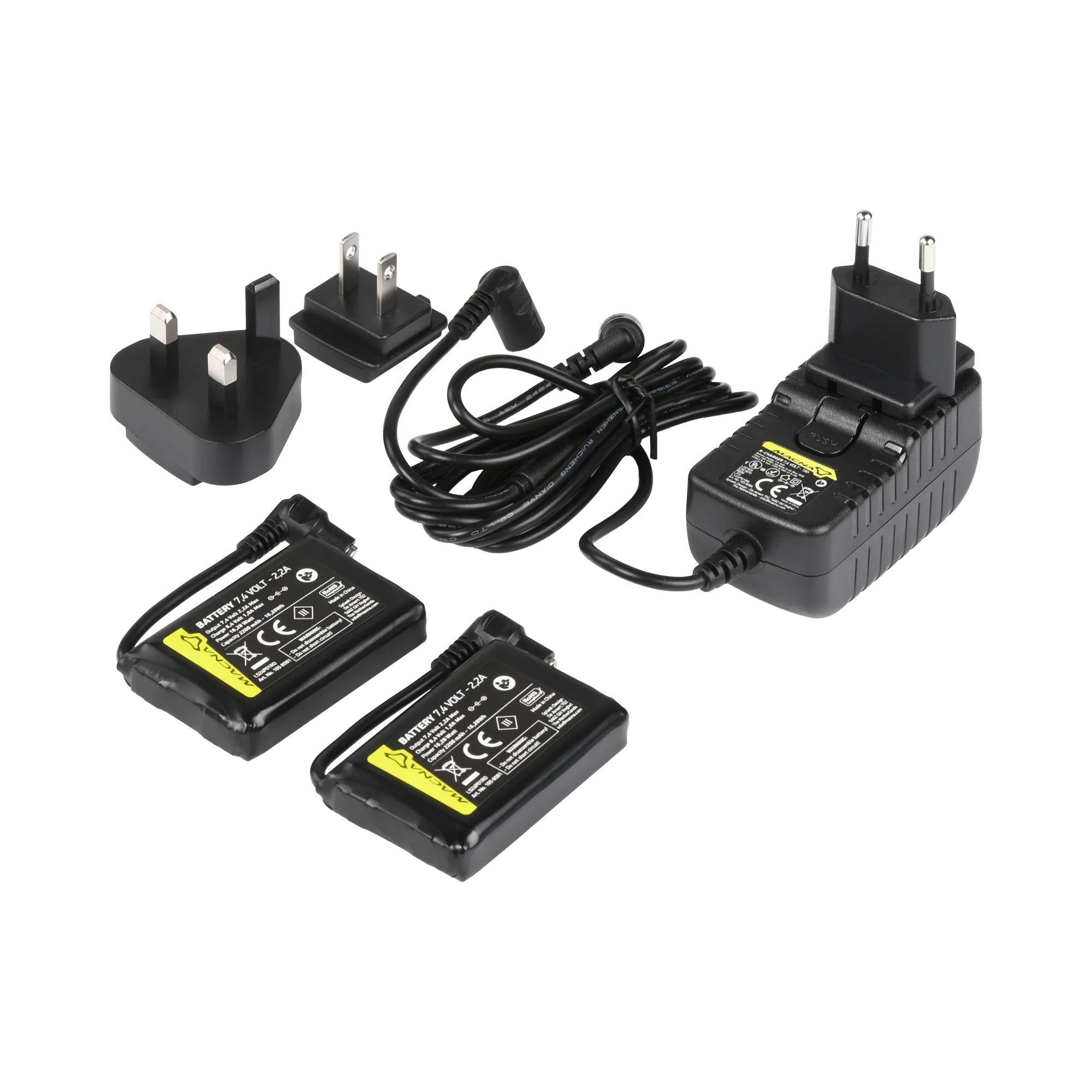 Macna Accu + Lader kit 7,4V 2,2A Kit Abbigliamento Riscaldato