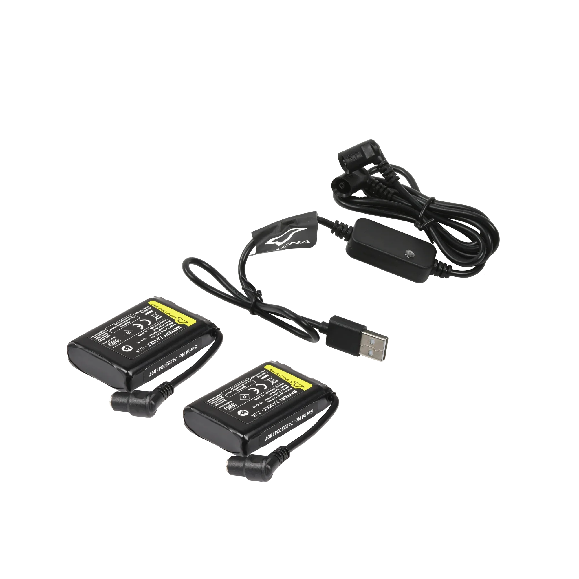 Macna Accu + USB lader 7,4V 2,2A Kit Abbigliamento Riscaldato
