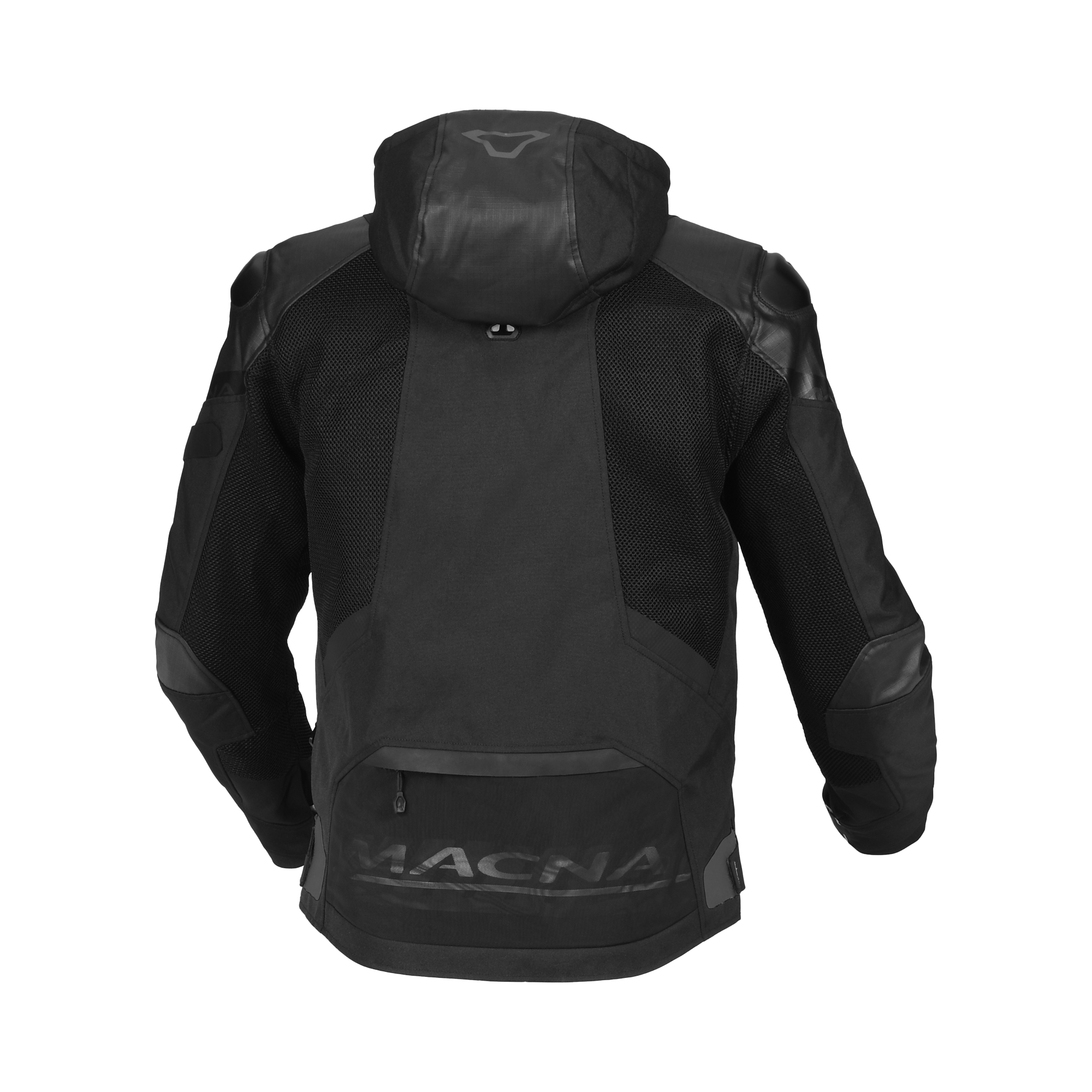 Macna Bradical Nero - Giacca Moto Estiva Anorak Impermeabile CE Classe A Uomo - vista 2