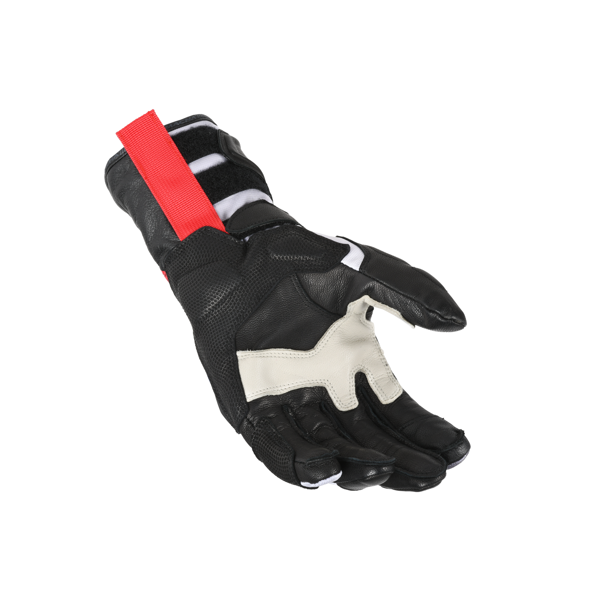 Macna Brawler RTX Bianco / Rosso guanti moto