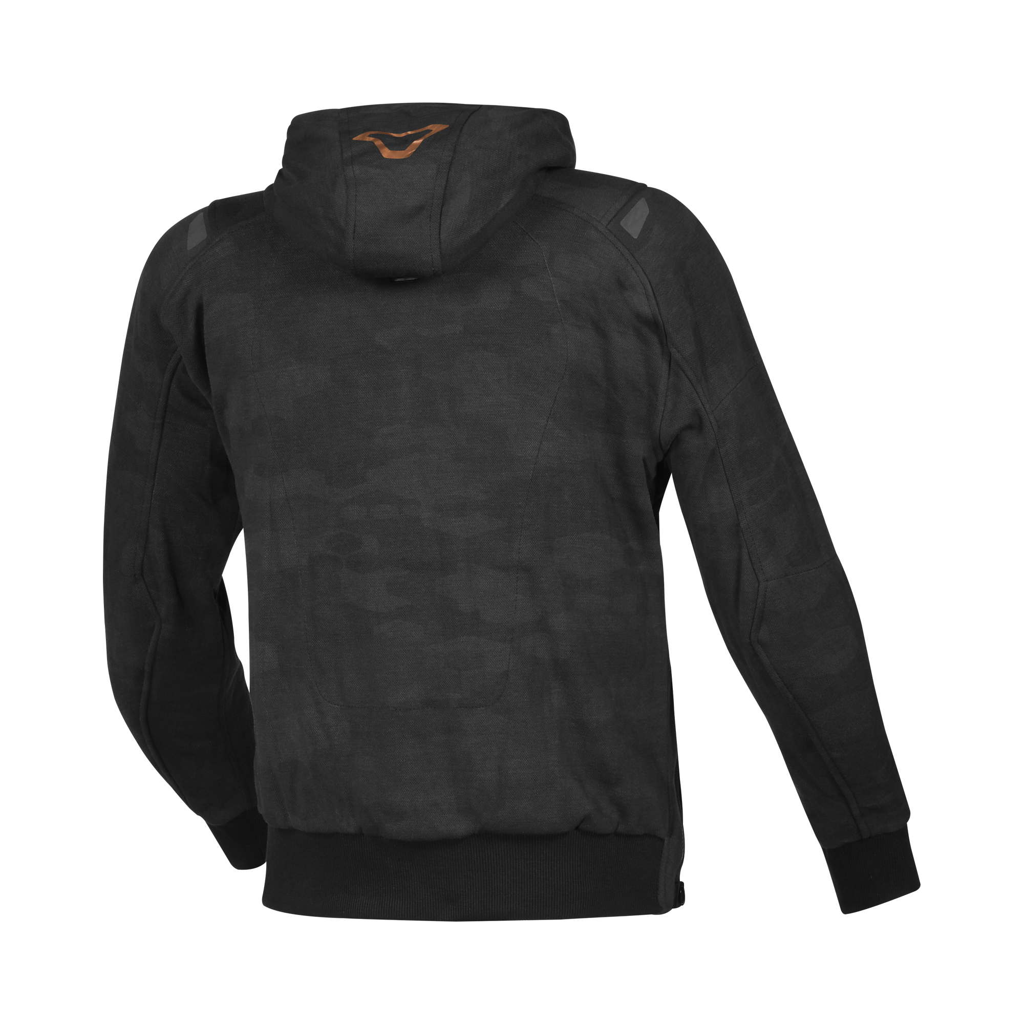 Macna Byron Nero/Grigio - Felpa Moto con Cappuccio Estiva in Piqué CE Classe A Uomo - vista 2