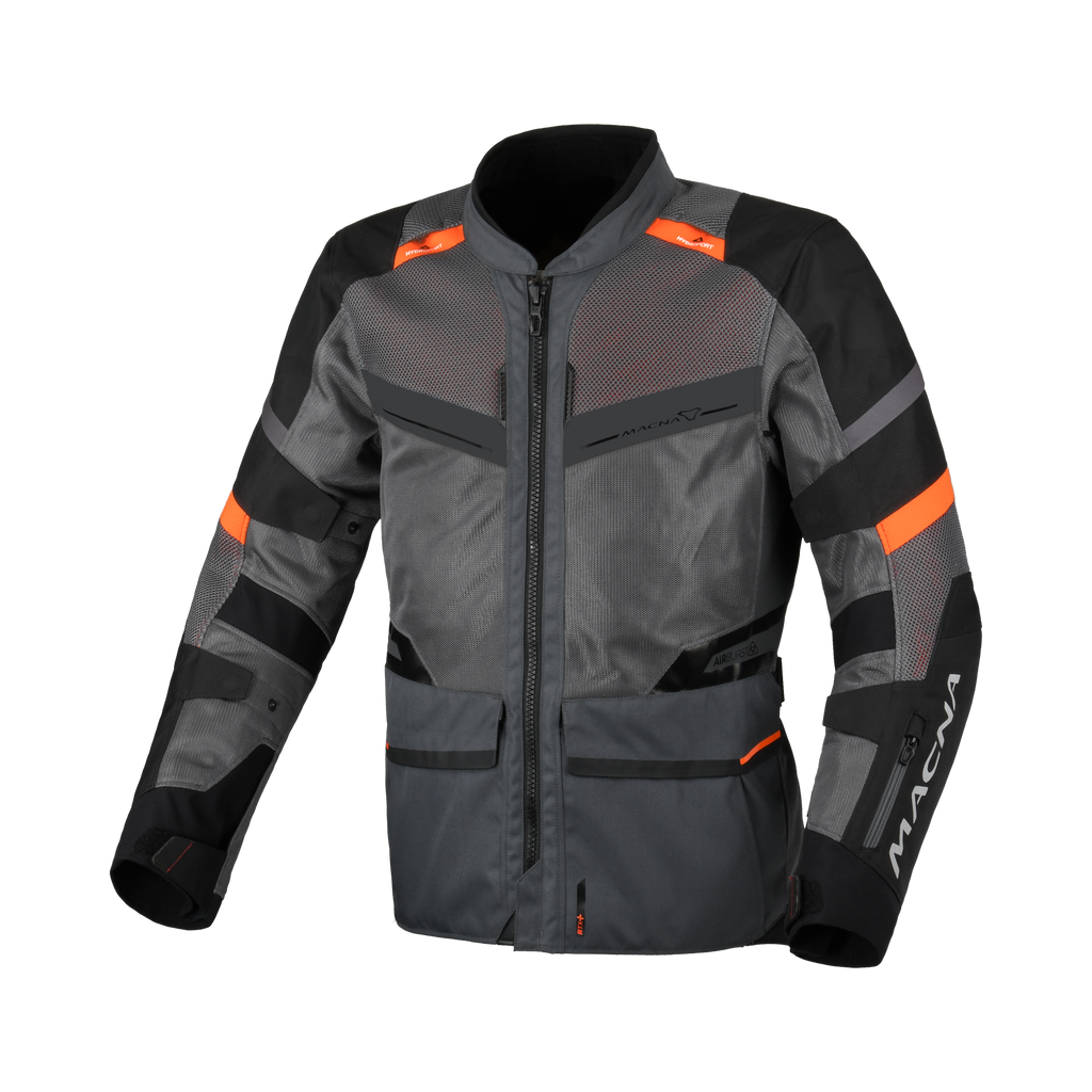 Macna Captane Nero/Grigio – Giacca Moto Touring Estiva IN&OUT