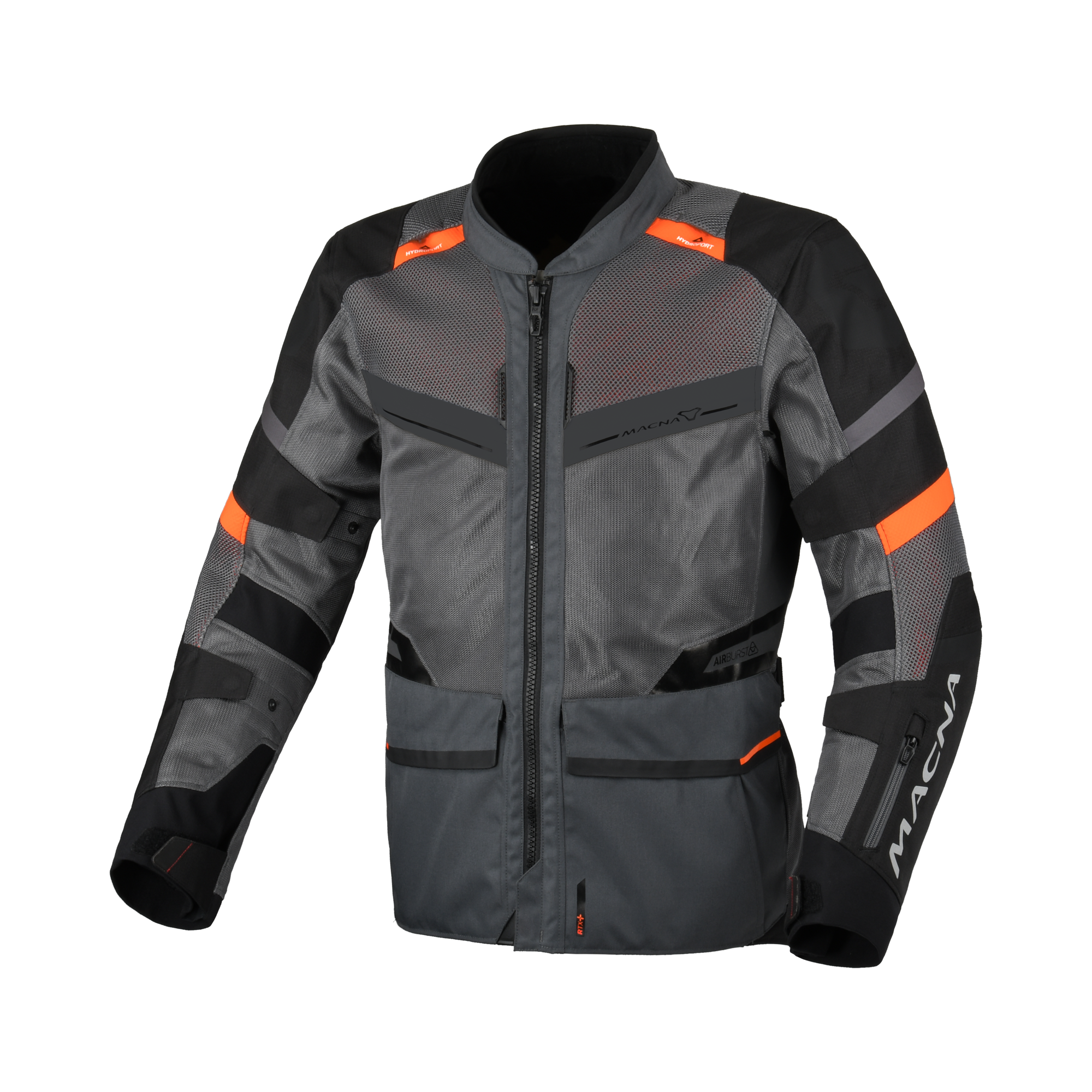 Macna Captane Nero/Grigio – Giacca Moto Touring Estiva IN&OUT