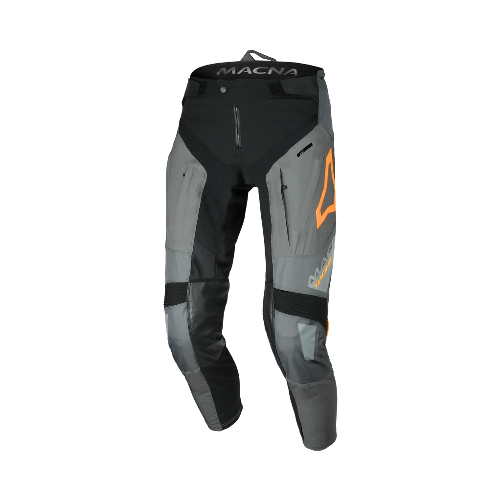 Macna Chameleon-1 Grigio/Arancio – Pantaloni Moto Cross Enduro Off-Road Uomo