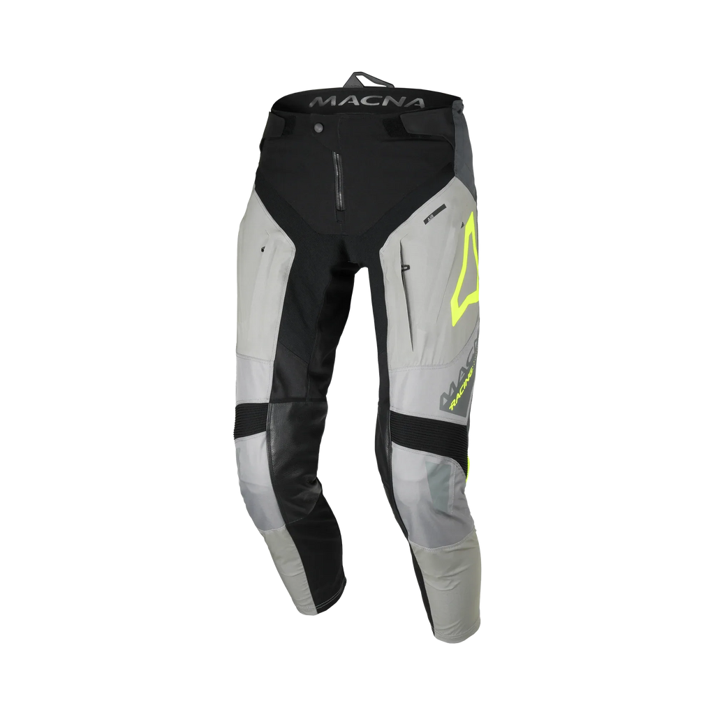 Macna Chameleon-1 Grigio/Giallo – Pantaloni Moto Cross Enduro Off-Road Uomo