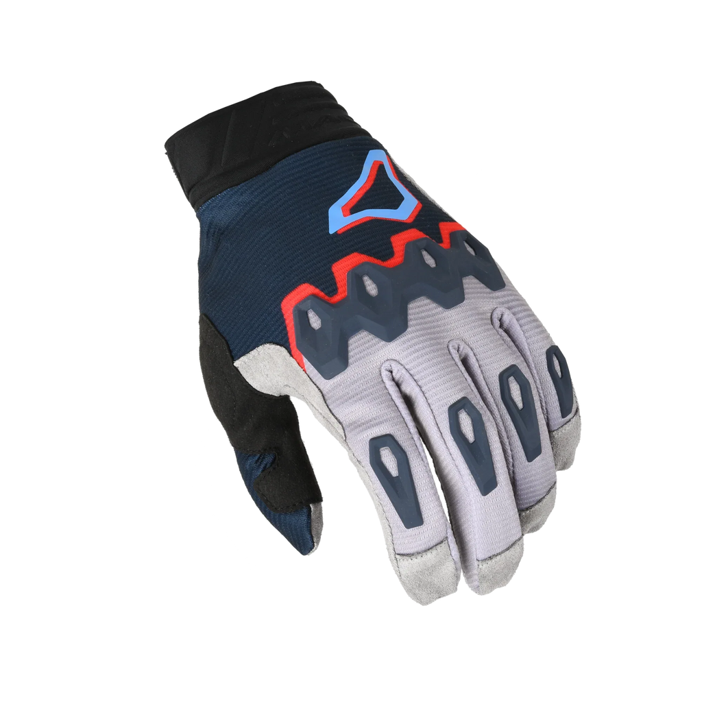 Macna Chameleon-1 MX Grigio/Blu guanti motocross