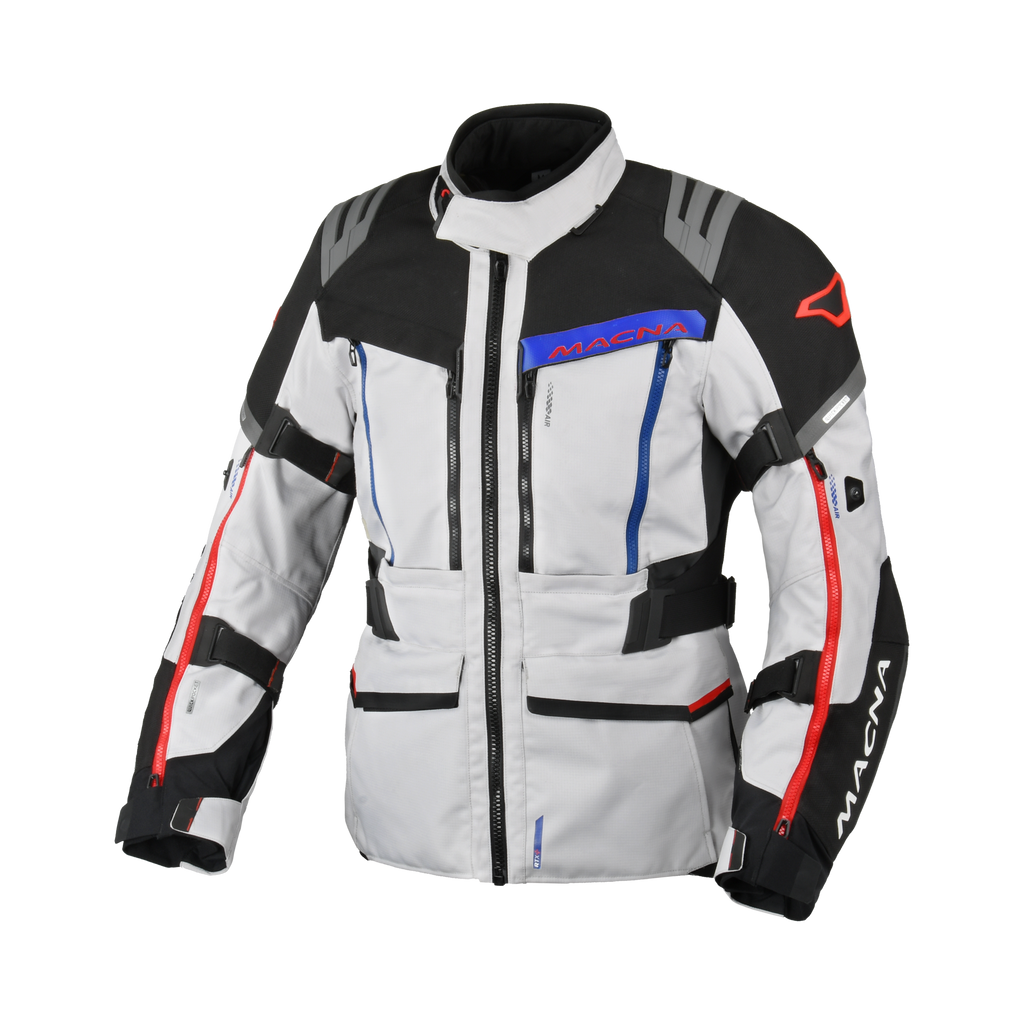 Macna Chieftane Bianco/Rosso – Giacca Moto Touring 3 Strati