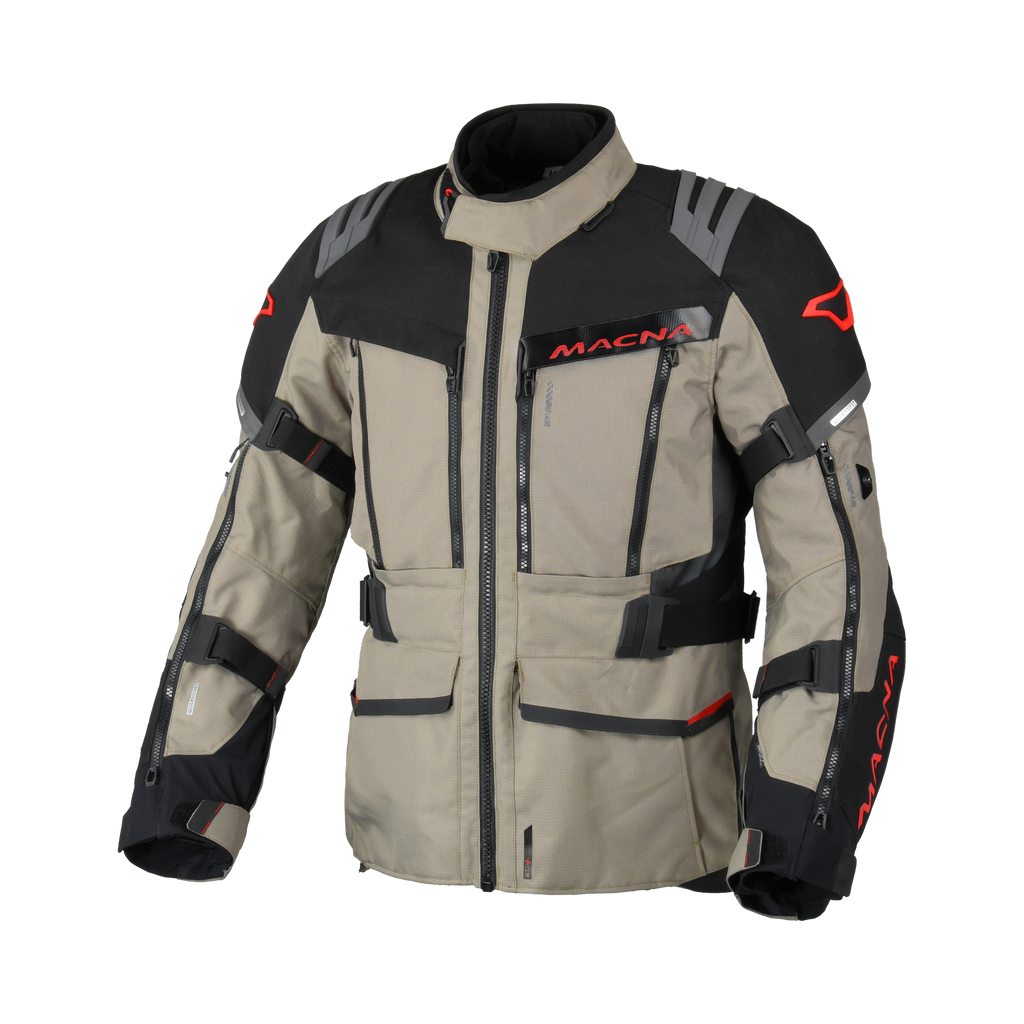 Macna Chieftane Beige/Nero – Giacca Moto Touring 3 Strati