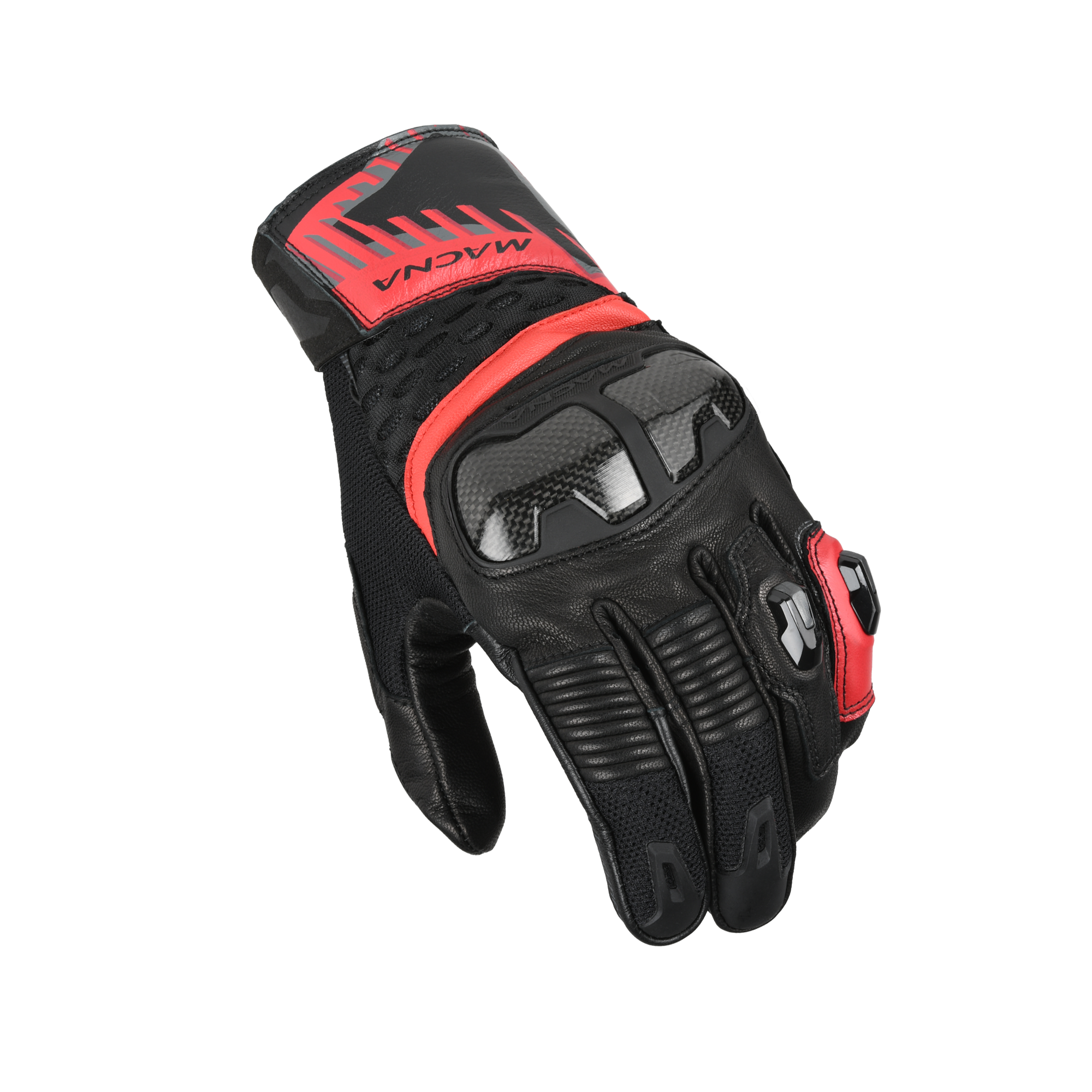 Macna Chizu Nero / Rosso guanti moto