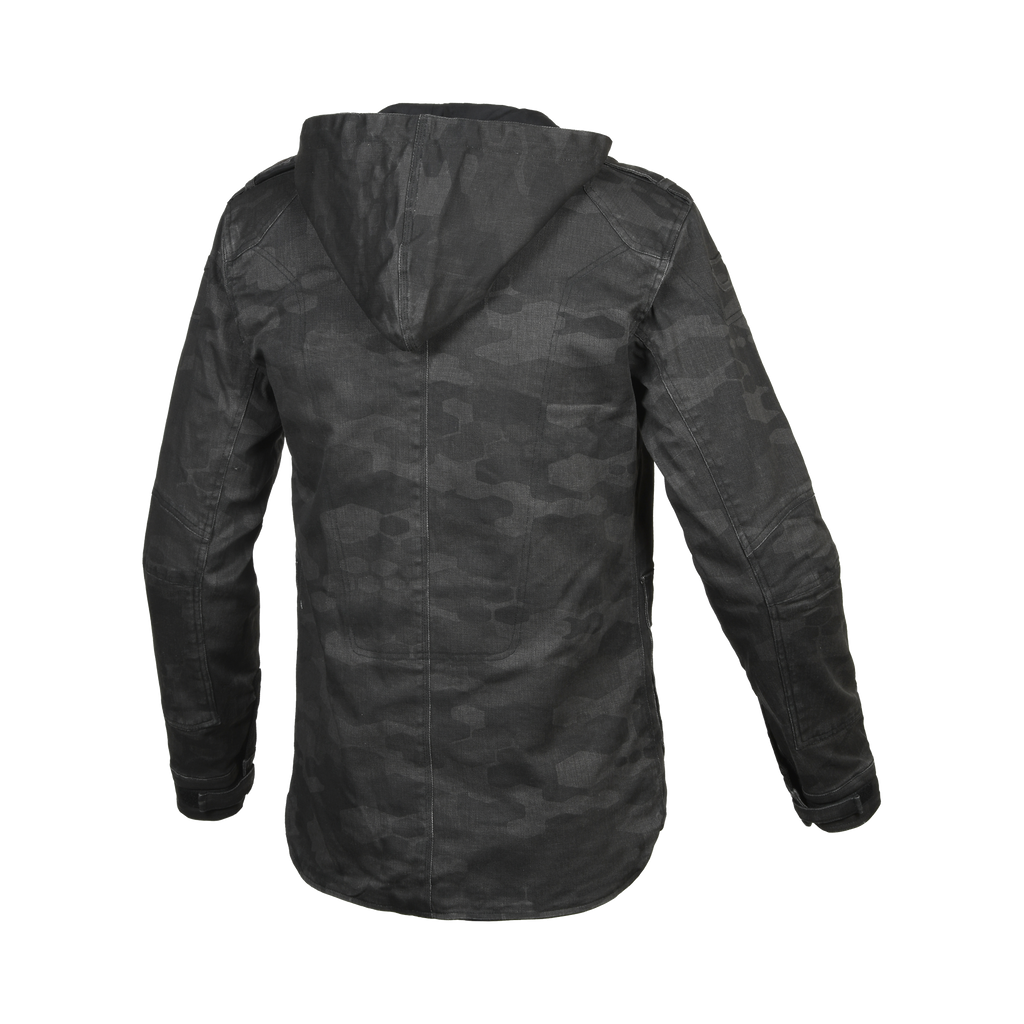 Macna Combat Grigio Scuro - Giacca Moto Casual Estiva Cotone/Aramide CE Uomo - vista 2