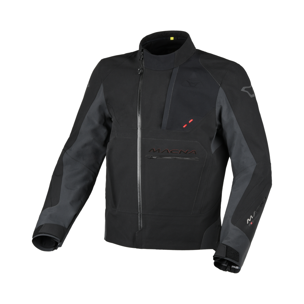 Macna Corvit Nero - Giacca Moto Twin Shell Impermeabile Convertibile in Zaino CE Classe AA Uomo - vista 1