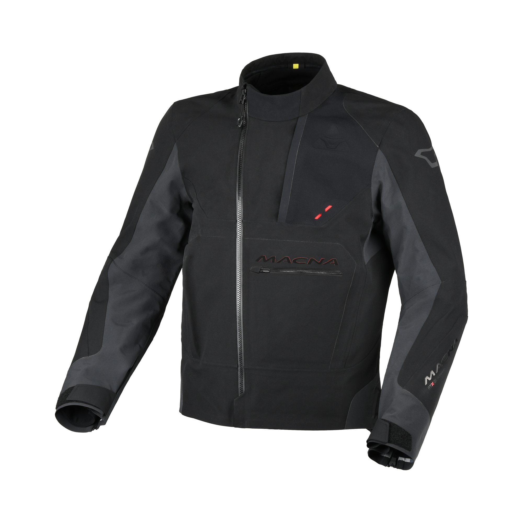 Macna Corvit Nero - Giacca Moto Twin Shell Impermeabile Convertibile in Zaino CE Classe AA Uomo - vista 1