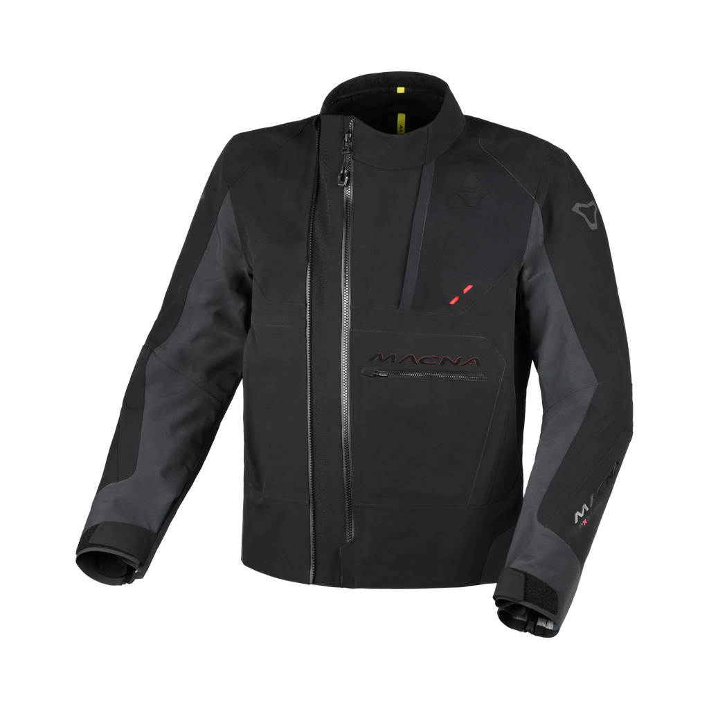 Macna Corvit Nero - Giacca Moto Twin Shell Impermeabile Convertibile in Zaino CE Classe AA Uomo - vista 3