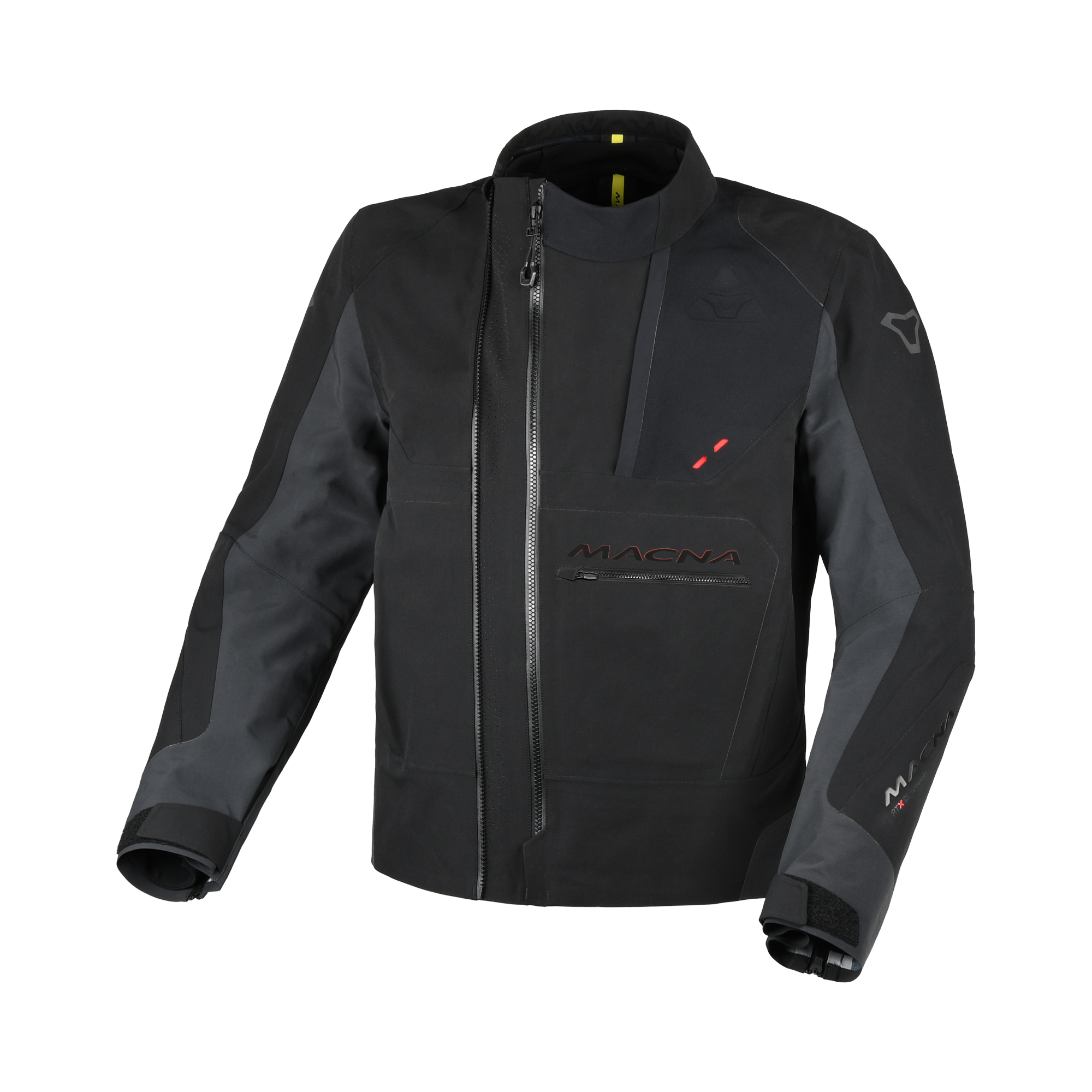 Macna Corvit Nero - Giacca Moto Twin Shell Impermeabile Convertibile in Zaino CE Classe AA Uomo - vista 3